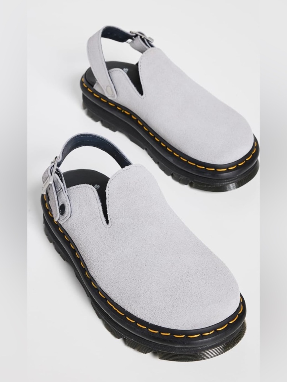 Dr. Martens Zebzag Mules Grey Suede